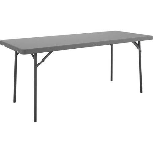 Cosco CSC60525SGY1E Zown Corner Blow Mold Large Folding Table