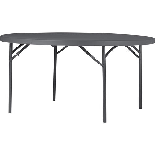 Dorel CSC60535SGY1E Zown Commercial Round Blow Mold Fold Table