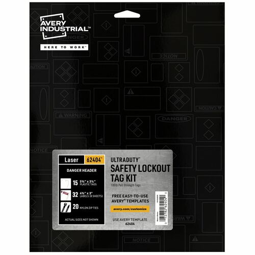 Avery® AVE62404 Avery® UltraDuty Hazard Warning Tag Kit