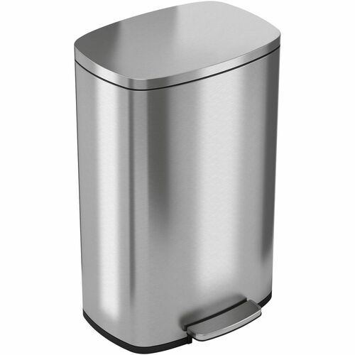 HLS Commercial HLCHLSS13R Stainless Steel Soft Step Trash Can