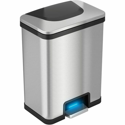 HLS Commercial HLCHLS13SB 13-Gallon Pedal-Sensor Trash Can