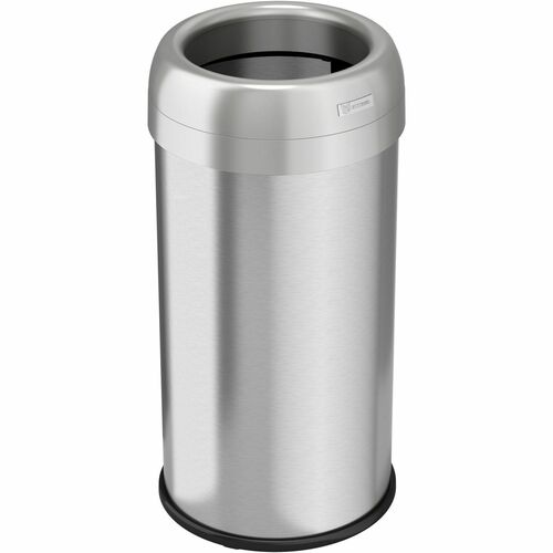 HLS Commercial HLCHLS16STR Stainless Steel Open Top Trash Can