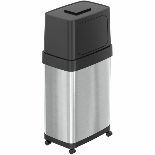 HLS Commercial HLCHLS18DPO Dual Push Door Odor Control Trash Can