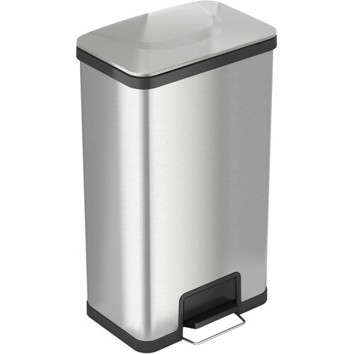 HLS Commercial HLCHLS18SS AirStep Stainless Steel Step Trash Can