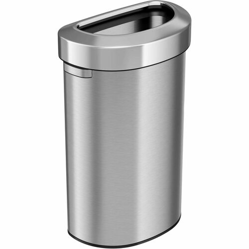 HLS Commercial HLCHLS23DOT Semi-Round Open Top Trash Can