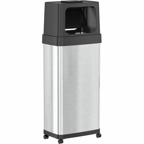 HLS Commercial HLCHLS24DPO Dual Push Door Odor Control Trash Can