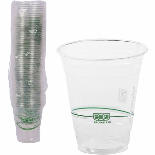 Eco-Products ECOEPCC12GSA 12 oz GreenStripe Cold Cups
