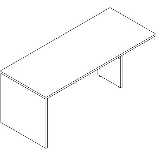 Lorell LLRPRT3072GE Prominence 2.0 Peninsula Desk