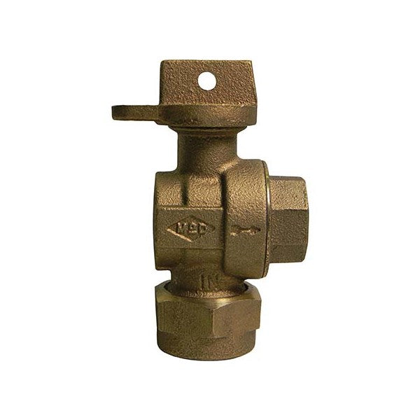 A.Y. McDonald 5182-333 74616Bq 3/4 Angle Bcurb L/Chk Cts X Fnpt -Nl