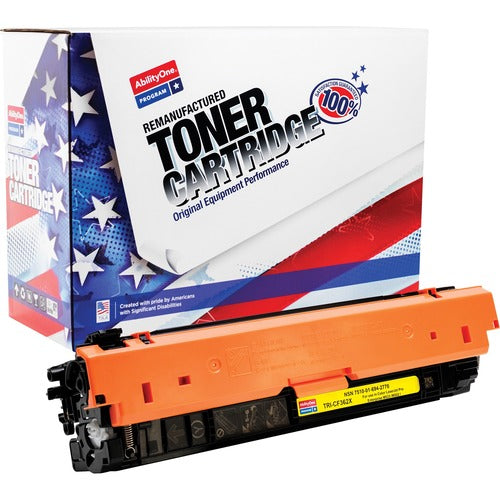 SKILCRAFT® NSN6942770 Remanufactured Laser Toner Cartridge 508A, 508X - Yellow - 1 Each