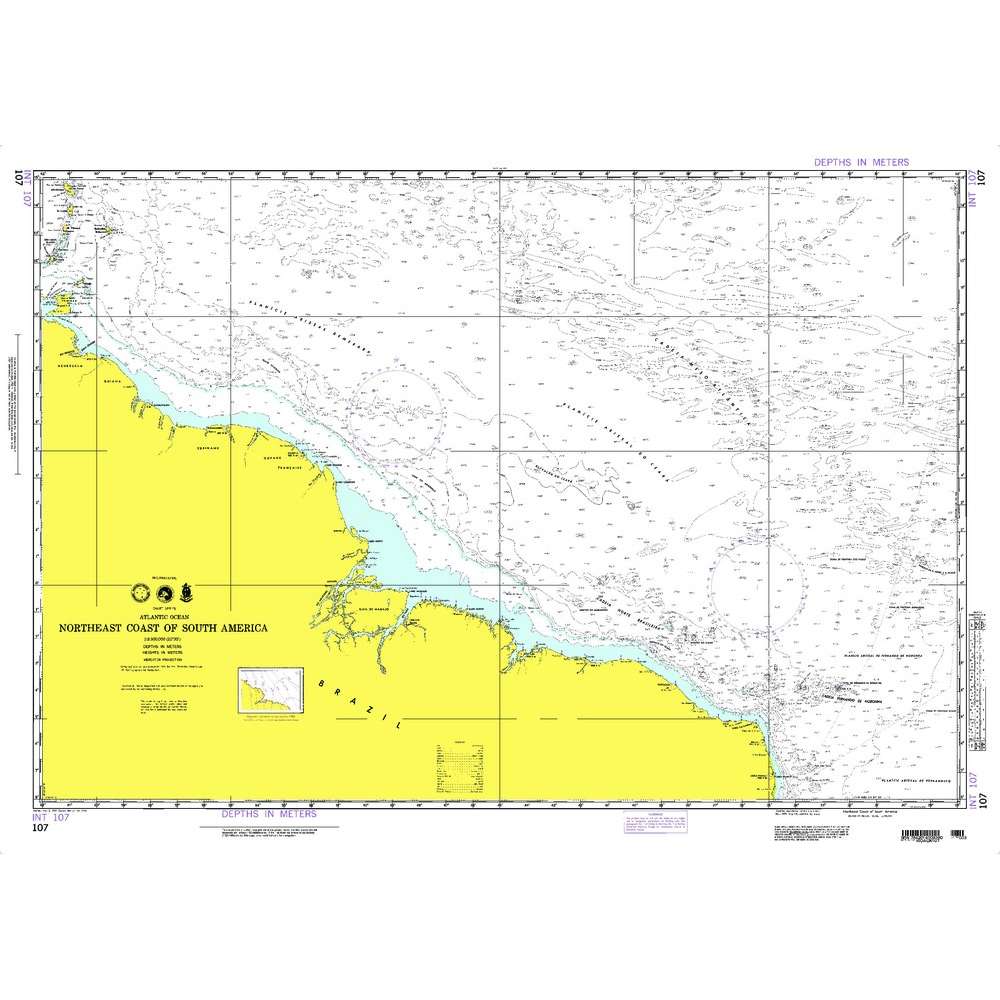 Paradise Clay NGA_107 NGA Chart Northeast Coast of South America