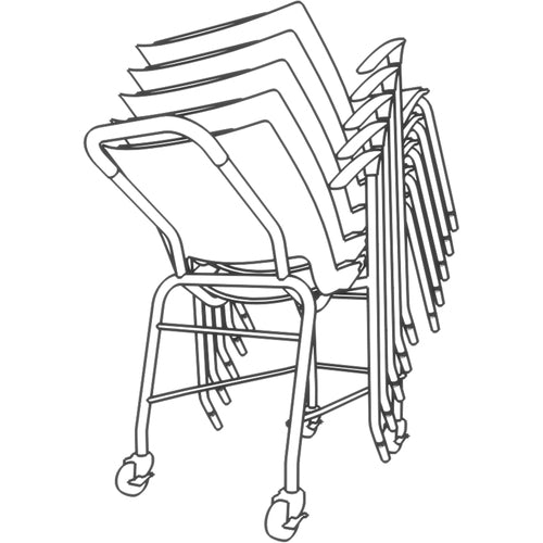 9 to 5 Seating NTFDL5 Stack Chair Steel Dolly