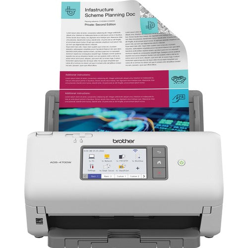 Brother BRTADS4700W ADS-4700W Sheetfed Scanner - 600 x 600 dpi Optical