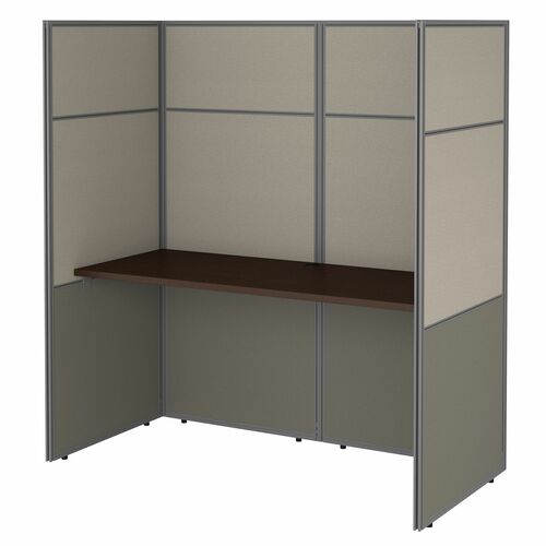 Bush Business Furniture BSHEODH260MR03K Easy Office 60W Cubicle Desk Workstation with 66H Closed Panels