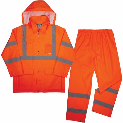 Ergodyne EGO25334 GloWear 8376K Hi-Vis Rain Suit Kits