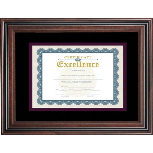 Advantus AVTVS4501B114 Double Matted Certificate Frame