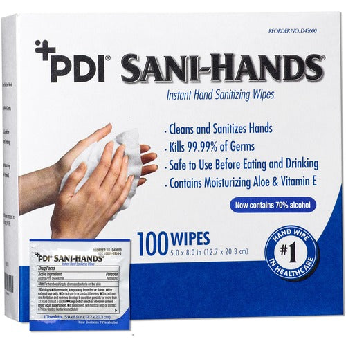 PDI PDID43600CT Sani-Hands Instant Hand Sanitizing Wipes