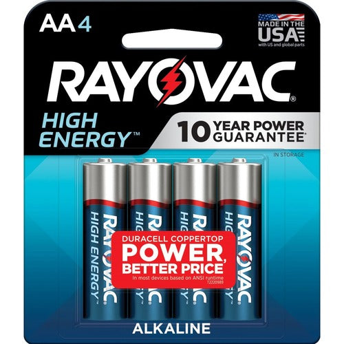 Rayovac RAY8154T High Energy Alkaline AA Batteries