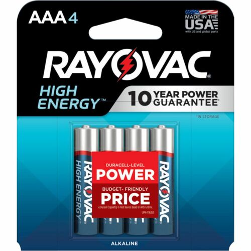 Rayovac RAY8244T High Energy Alkaline AAA Batteries