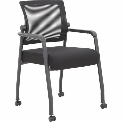 Boss BOPB6889RBK Mesh 4-Legged Guest Chair