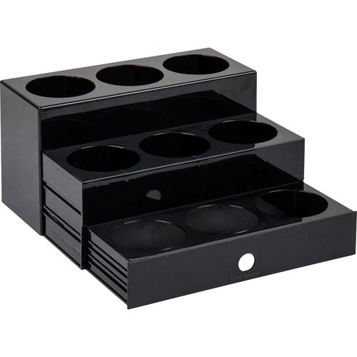 Mind Reader EMSSYRUPH9 9-Compartment Nested Syrup Bottle Holder