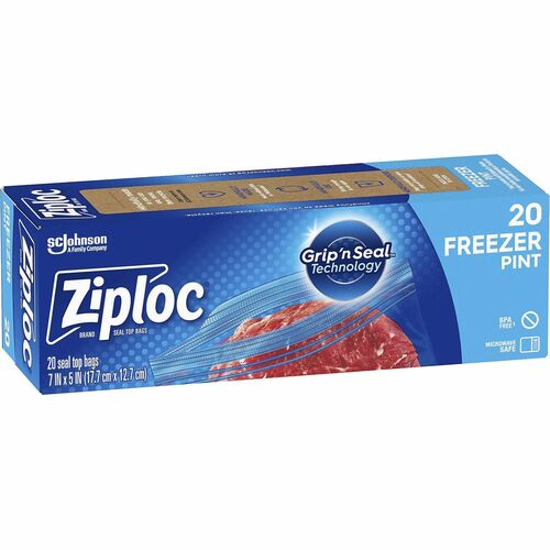 Ziploc® SJN314443CT Grip n' Seal Freezer Bags