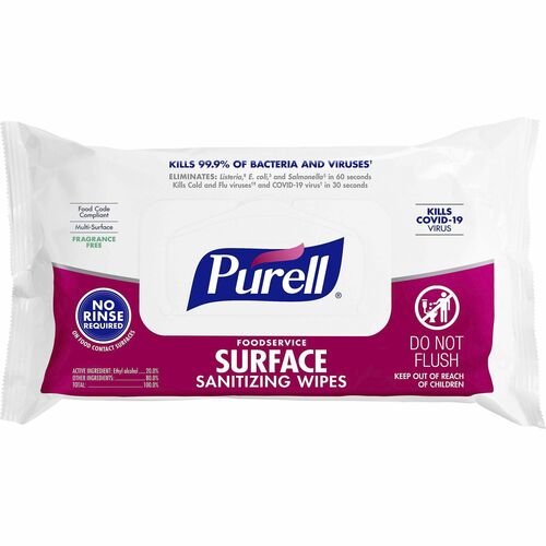 PURELL® GOJ937112 Foodservice Surface Sanitizing Wipes