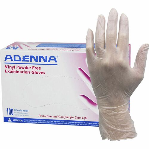 Adenna HOSVPF236 Vinyl Powder Free Exam Gloves