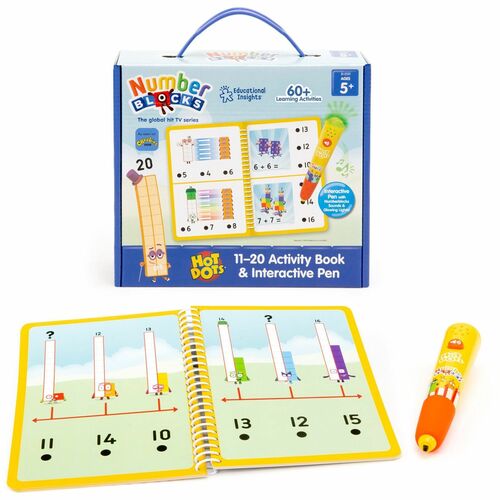 Hot Dots LRN2551 Numberblocks Activity Book Interactive Printed Book