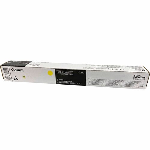 Canon CNM3766C003 GPR-61 Original Laser Toner Cartridge - Yellow - 1 Each