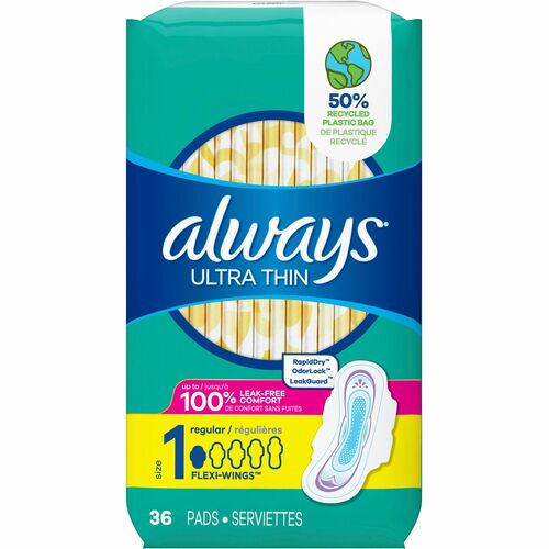 Always PGC08322CT Flexi-Wing Ultra Thin Pads