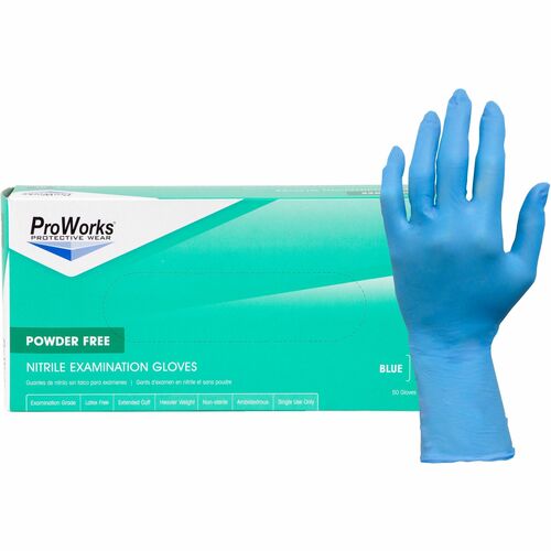 ProWorks HOSN108EPFMED Nitrile Powder-Free Exam Gloves