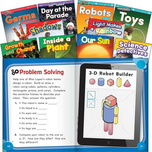 Shell Education SHL103737 Exploring STEM Grade 1 10-Book Set Printed Book
