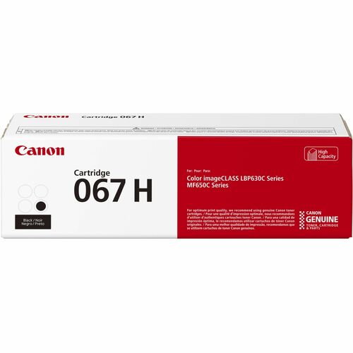 Canon CNMCRTDG067HBK 067 Original High Yield Laser Toner Cartridge - Black - 1 Each