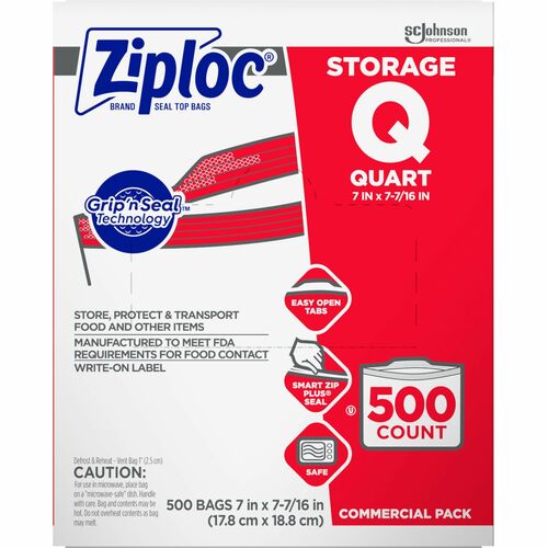 Ziploc® SJN364899 Quart Storage Bags