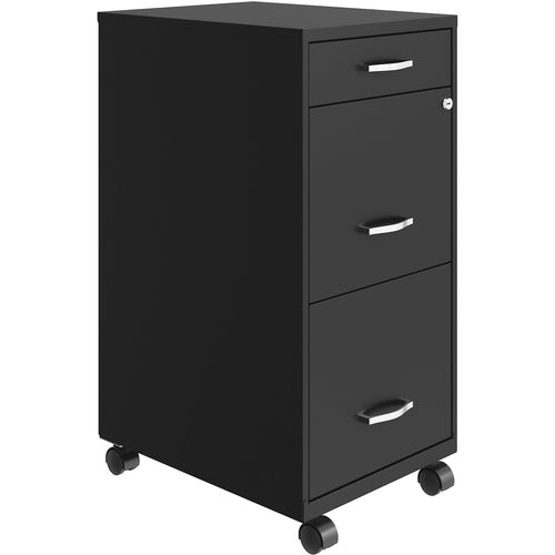 NuSparc NPRVF318BMBK Mobile File Cabinet