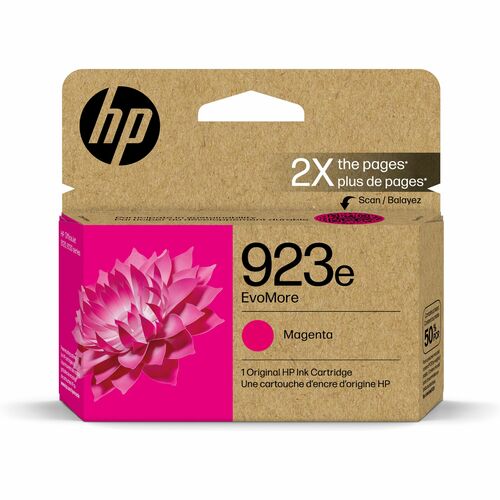 HP HEW4K0T5LN EvoMore 923e Original High Yield Inkjet Ink Cartridge - Magenta - 1 Each
