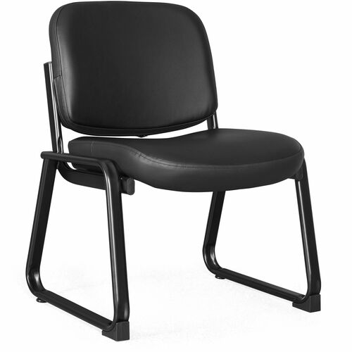 Lorell LLR84597 Deluxe Leather Guest Chair