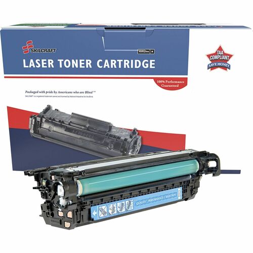 SKILCRAFT® NSN6962210 Remanufactured High/Standard Yield Laser Toner Cartridge 646X, 646A - Cyan - 1 Each