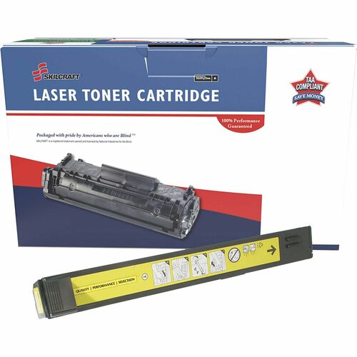 SKILCRAFT® NSN6962216 Remanufactured Standard Yield Laser Toner Cartridge 824A - Yellow - 1 Each