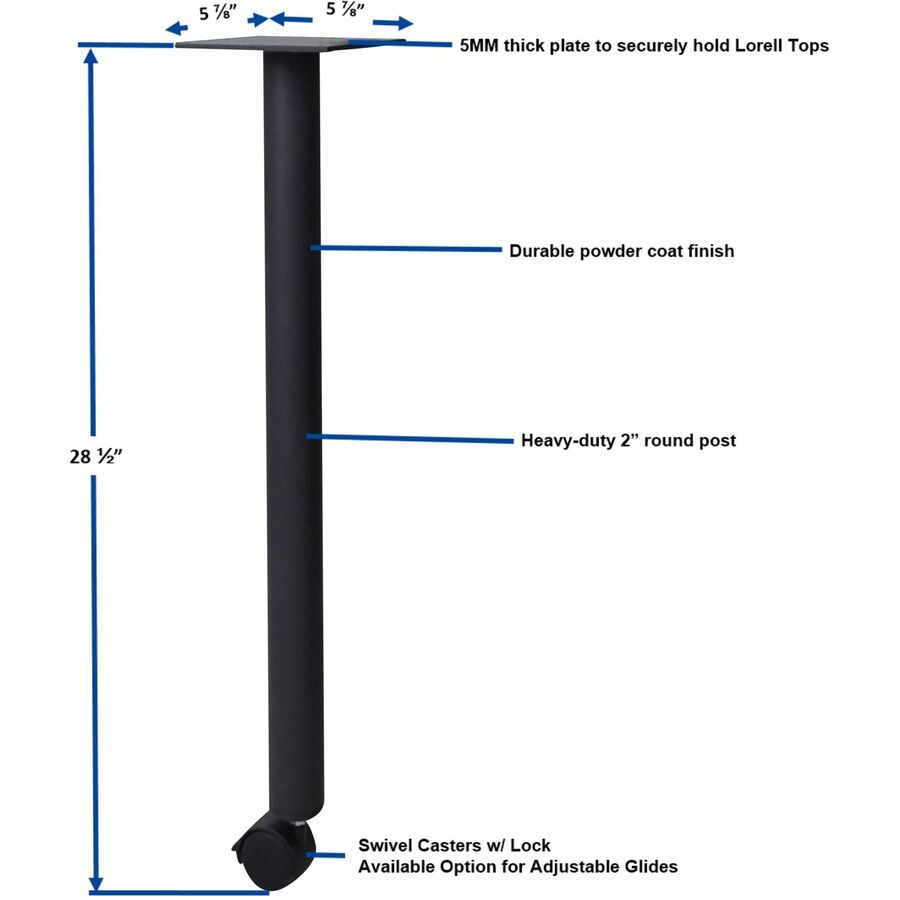 Lorell LLR60805 Invent Training Table Components