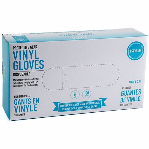 BLUZEN RMLVIN101SCT Powder-Free Vinyl Gloves