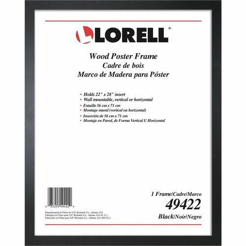 Lorell LLR49422 Solid Wood Poster Frame
