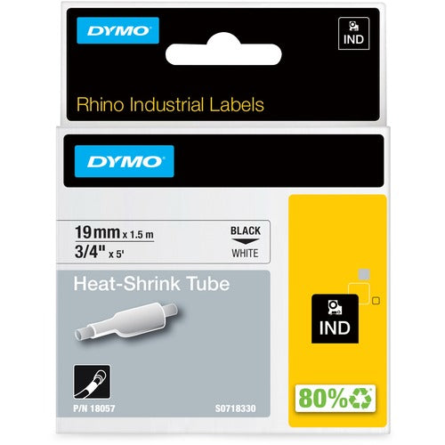 Dymo DYM18057 Rhino Heat Shrink Tube Labels