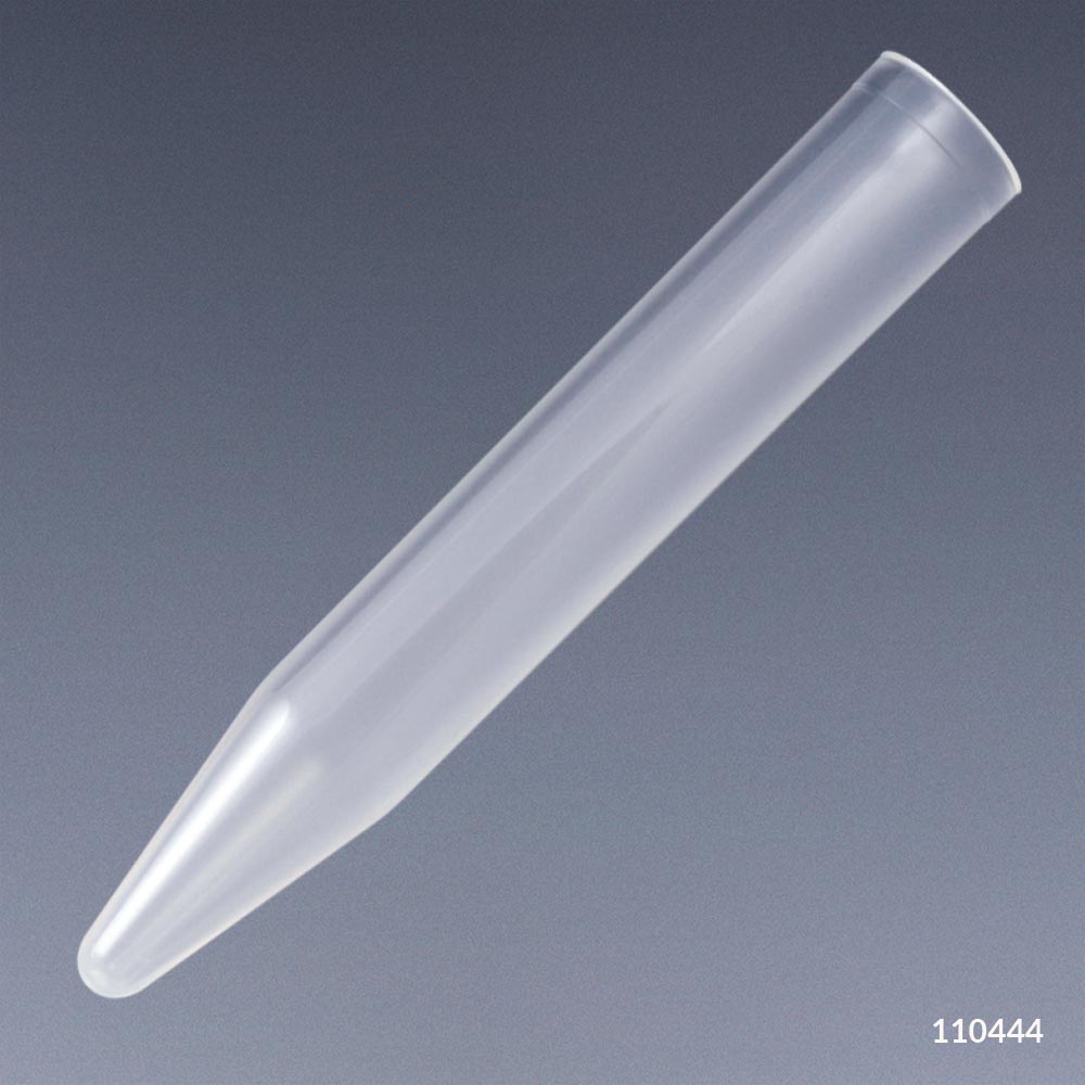 Globe Scientific 110444 Test Tube 12 x 75mm (5mL) PP Conical Bottom 250/Bag 8 Bags/Unit