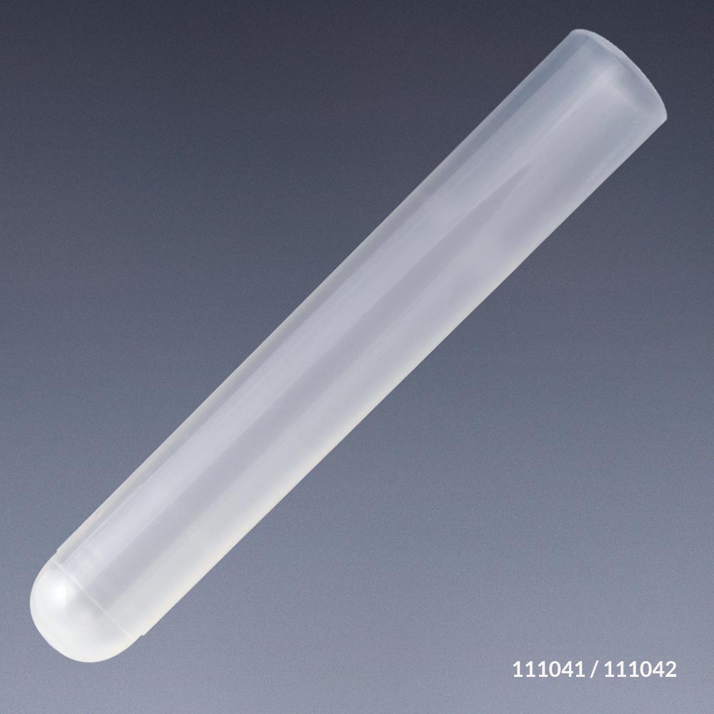 Globe Scientific 111042 Test Tube 16 x 100mm (12mL) PP No Rim 500/Bag 4 Bags/Unit