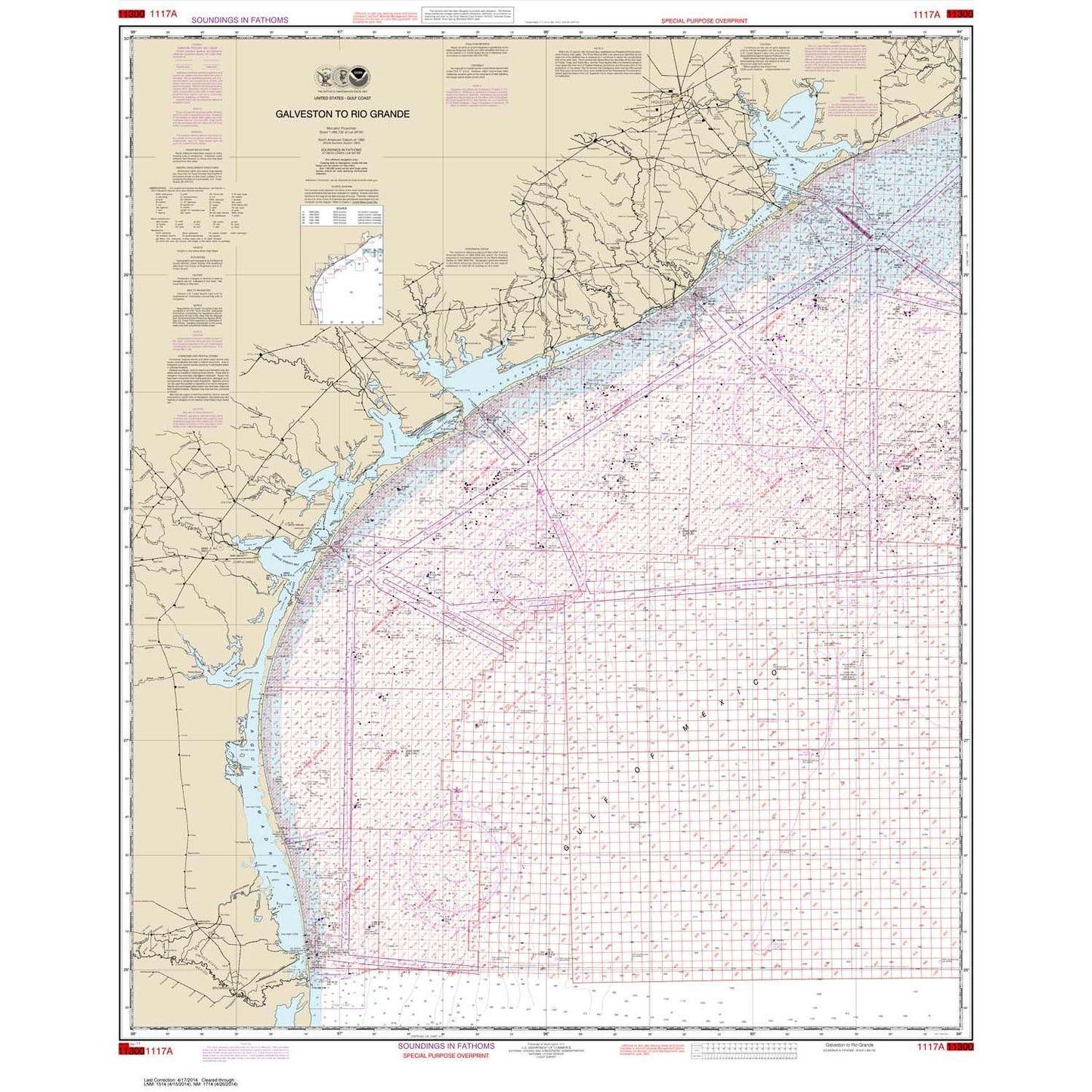 Paradise Clay NO_1117A HISTORICAL NOAA Galveston to Rio Grande (Oil and Gas Leasing Areas)