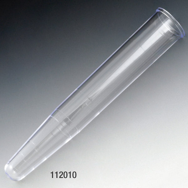 Globe Scientific 112010-500 Centrifuge Tube 16 x 100mm (12mL) PS 500/Bag
