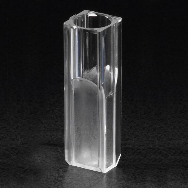Globe Scientific 112137 Cuvette Micro 1.5mL with 2 Clear Sides PS 100/Tray 5 Trays/Unit