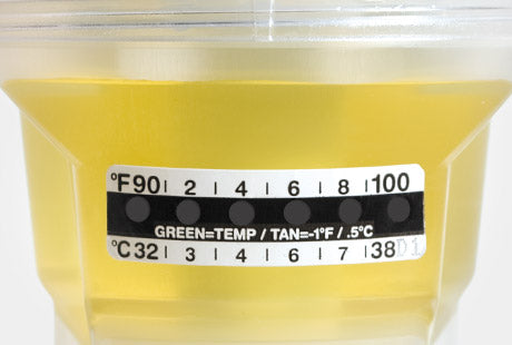 Globe Scientific 112214 Thermometer Strips Graduated in both Fahrenheit (90-100°) and Celsius (32-38°)